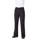 Thumbnail image #1 for Chef Works Professional PW003-BLK-S Women's Chef Pants, Black, Poly/Cotton, Small