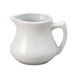 Thumbnail image #1 for Vertex China Vista CRE-6-V 6 oz White China Creamer with Handle and Polished Foot Case of 2 Dozen