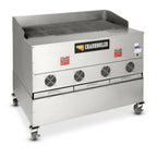 Thumbnail image #1 for Cookshack CB048 Wood Pellet Charbroiler, 50-1/2"W, 960 sq. in. Cooking Area, Cast Iron Grates, Stainless Steel Exterior