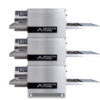 Thumbnail image #1 for AMPTO Moretti Forni T65EV3 Triple-Deck Ventless Electric Conveyor Pizza Oven, Countertop, 20-Inch Belt