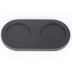 Thumbnail image #1 for Chef Specialties Professional Series Windsor 01272 Double Coaster Tray for Pepper/Salt Mills and Shakers, Wood, Matte Black, 3.75 x 7.5 in
