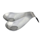 Thumbnail image #1 for TableCraft HB2 Double Stainless Steel Spoon Rest, Brushed Finish, 8-1/2 x 7 x 2 in. Case of 12