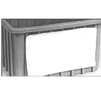Thumbnail image #1 for Eagle Group CH35 Card Holder, 3 x 5 Inch, Clear Vinyl, Velcro Fasteners, for Tote Boxes