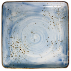 Thumbnail image #1 for Vertex China London Terra LTS-Q16 Square China Plate, 10-1/2", Hand Painted, Terra Sky 1 Dozen