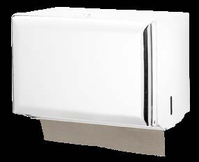 Product image #2 for Classic Wall-Mounted Single-Fold Paper Towel Dispenser, White, 500-Towel Capacity