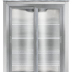 Thumbnail image #3 for Continental Refrigerator 2RNSGD Two-Section Narrow Sliding Glass Door Reach-In Display Refrigerator, Self-Contained, Stainless Steel Front