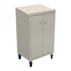 Thumbnail image #1 for Winholt Equipment OTE-78 Mobile Stand-Up Receiving/Shop Desk with Sloped Writing Surface and Enclosed Cabinet Base