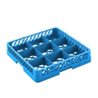 Thumbnail image #1 for ATSMFG Mama Lucy MLY-RG9 Full-Size Dishwasher Glass Rack, 9 Compartments, Holds Glasses up to 6" Diameter, Blue Case of 6