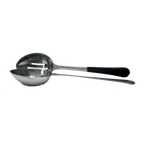 Thumbnail image #1 for G.E.T. BSRIM-25 4 oz Slotted Portion Control Serving Spoon, 12 in, Stainless Steel Case of 12