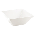 Thumbnail image #1 for TableCraft Products Frostone MB125 Square Melamine Bowl, 6-4/5 qt., 12-1/4" x 12-1/4" x 5", White Case of 3