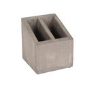 Thumbnail image #1 for Cal-Mil Aspen 3308-110 Straw/Stir Stick Holder, 5-1/4" x 5-1/4" x 5-1/2"H, Gray-Washed Pine Wood