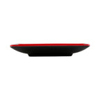 Thumbnail image #2 for G.E.T. Karma - EGS JW552T-BR Square Melamine Plate, 5 x 5 x 3/4 in, Red Interior/Black Exterior Case of 6