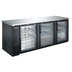 Thumbnail image #3 for Black Diamond 90-Inch Back Bar Bottle Cooler with 3 Hinged Glass Doors, 32 Cu. Ft.