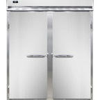 Thumbnail image #1 for Continental Refrigerator Designer Line D2RENSAPT-SD-GD 2-Section 57-Inch Pass-Thru Reach-In Refrigerator, Stainless Steel, Glass Rear Doors