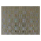 Thumbnail image #1 for Risch GA-2004 Rectangular Woven Vinyl Placemat, 16 x 12 in, Metallic Taupe Case of 2 Dozen