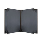 Thumbnail image #2 for Risch Tamarac TAM-6V 8.5X11 6-View Booklet Menu Cover, Padded Faux-Leather, 8-1/2" x 11", Black Cards Case of 25