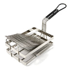Thumbnail image #1 for Concasse MCCF05 Specialty Tostada Fry Basket, Rectangular, Chrome-Plated Steel Wire Case of 8