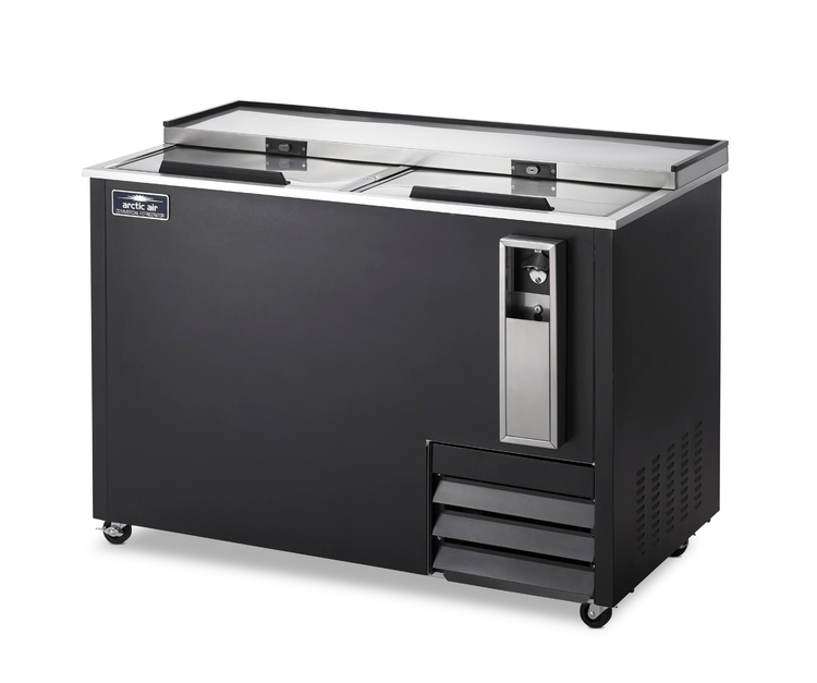 Product image #6 for Arctic Air AUB50R 50-Inch Horizontal Bottle Cooler with Locking Sliding Lids, 13.7 Cu. Ft., Black Exterior