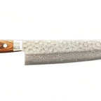 Thumbnail image #1 for JB Prince Kikuichi Z535 9 Damascus Gyuto Knife, 9.5-Inch, Stainless Steel, Brown Handle
