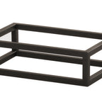 Thumbnail image #1 for Cal-Mil 23800-3-13 Open-Frame Buffet Riser, 6"W x 10"D x 3"H, Black Powder-Coated Metal