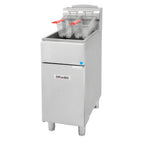 Thumbnail image #1 for Drago DRF40-NG-ES Natural Gas Fryer, 40 lb Capacity, Thermostatic Controls, Stainless Steel Fry Pot