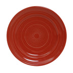 Thumbnail image #1 for Tuxton China Concentrix CQA-090 9" Round Ceramic Plate with Wide Rim Case of 2 Dozen