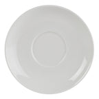 Thumbnail image #1 for Mikasa Hospitality (Lifetime Brands, Inc.) Bistro 5305724 Vitrified Porcelain Saucer, 4.72"W, White Case of 36