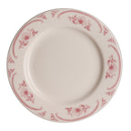 Thumbnail image #2 for Steelite International Homer, American Rose HL2062 Rolled Edge Round China Plate, 9-5/8", Rose Case of 2 Dozen