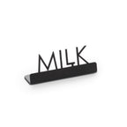 Thumbnail image #1 for American Metalcraft SBM3 Metal Laser-Cut Table Sign, Black and Milk, 0.9W x 3D x 1.25H Case of 144