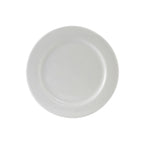 Thumbnail image #1 for Tuxton China Alaska ALA-094 Round Porcelain Plate, 9-1/2-Inch, Wide Rim, Rolled Edge Case of 2 Dozen