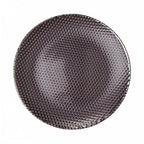 Thumbnail image #1 for Kadra Kitchenware Vikko Decor VD-1305-GYS Glass Charger Plate, 13 in, Grey with Silver Rim Case of 12