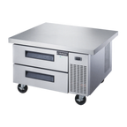 Thumbnail image #1 for Dukers Appliance Co., USA Ltd. DCB52-60-D2 Refrigerated Chef Base, 60"W, 2 Drawers, Stainless Steel, Self-Contained Side-Mounted Refrigeration