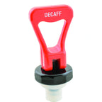 Thumbnail image #1 for AllPoints Foodservice Parts & Supplies 2762020 Beverage Dispenser Upper Faucet, Decaf, Orange Plastic
