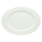 Thumbnail image #1 for Libbey Schonwald, Allure 9122034 Rimmed Oval Porcelain Platter, 13-3/8" x 9-3/4"