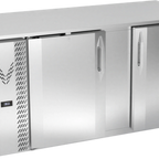 Thumbnail image #1 for Victory Refrigeration VBB68HC-S Two-Section Back Bar Refrigerator, 68"W x 30-1/8"D x 34"H, 2 Solid Doors, Stainless Steel