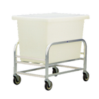 Thumbnail image #1 for New Age 99273 8-Bushel Aluminum Bulk Cart with 5-Inch Stem Casters, 23-1/4"W x 24"H x 34-1/2"D