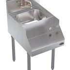 Thumbnail image #5 for Krowne Royal Series KR24-18BD Freestanding Underbar Blender Station with Dump Sink and Recessed Blender Shelf, 18 x 24 Inches