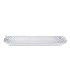 Thumbnail image #2 for Mikasa Hospitality (Lifetime Brands, Inc.) ID Fine 5315877 Rectangular Fine China Platter, Smoke Marmol, 6.43"W x 13.5"D Case of 6