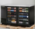 Thumbnail image #5 for True 2-Section Glass Door Back Bar Cooler, 58-7/8 Inch Wide, Stainless Steel Top