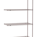 Thumbnail image #1 for Metro Super Erecta SE-2172K4-86-A4 Add-On Wire Shelving Unit, 72"W x 21"D x 86"H, 600 lb. capacity per shelf, 2000 lb. capacity per unit, 1" shelf