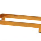 Thumbnail image #2 for Cal-Mil Brooklyn 23603-3-130 Rectangular Metal Buffet Riser Frame, Antique Brass, 12"W x 20"D x 3"H