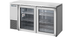 Thumbnail image #5 for True Two-Section Back Bar Cooler with Glass Hinged Doors, 60-1/8 Inch Wide, Stainless Steel