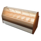 Thumbnail image #1 for RPI Industries Annapolis SCXAD96H Hot Deli Case, 99-1/4 in, 6 Wells with Drains & Manifold, Full-Service Lift-Up Curved Glass