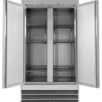 Thumbnail image #6 for Koolmore RIR-2D-SS35C 39-Inch 2-Section Reach-In Refrigerator, 35 Cu. Ft., Bottom-Mount Self-Contained, Solid Stainless Steel Doors