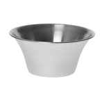 Thumbnail image #1 for TableCraft Products 5064 6 oz Stainless Steel Round Flared Sauce Cup Case of 12