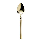 Thumbnail image #1 for Kadra Kitchenware Vikko Dine VF-SS35-ICG Bouillon Soup Spoon, Brushed Champagne Gold, 18/10 Stainless Steel Case of 12