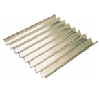 Thumbnail image #1 for Matfer Bourgeat 310712 Triangular Uncoated Stainless Steel Biscuit Baking Sheet, 11 x 11-3/4 x 1 in