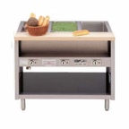 Thumbnail image #1 for Piper Products/Servolift Eastern Pipermatic DME-6-DS Electric Hot Food Serving Counter, 86"W x 34"H, 6-Pan Sealed Well, Stainless Steel