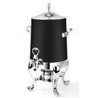 Thumbnail image #1 for Eastern Tabletop Park Avenue 3115MB 5-Gallon Coffee Urn with Tower Lid, Sterno Holder, Stainless Steel, Black Powder-Coated Finish