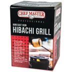 Thumbnail image #2 for Chef Master 90206 Mini Tabletop Japanese Hibachi Grill, Pre-Seasoned Cast Iron with Wood Base Case of 6